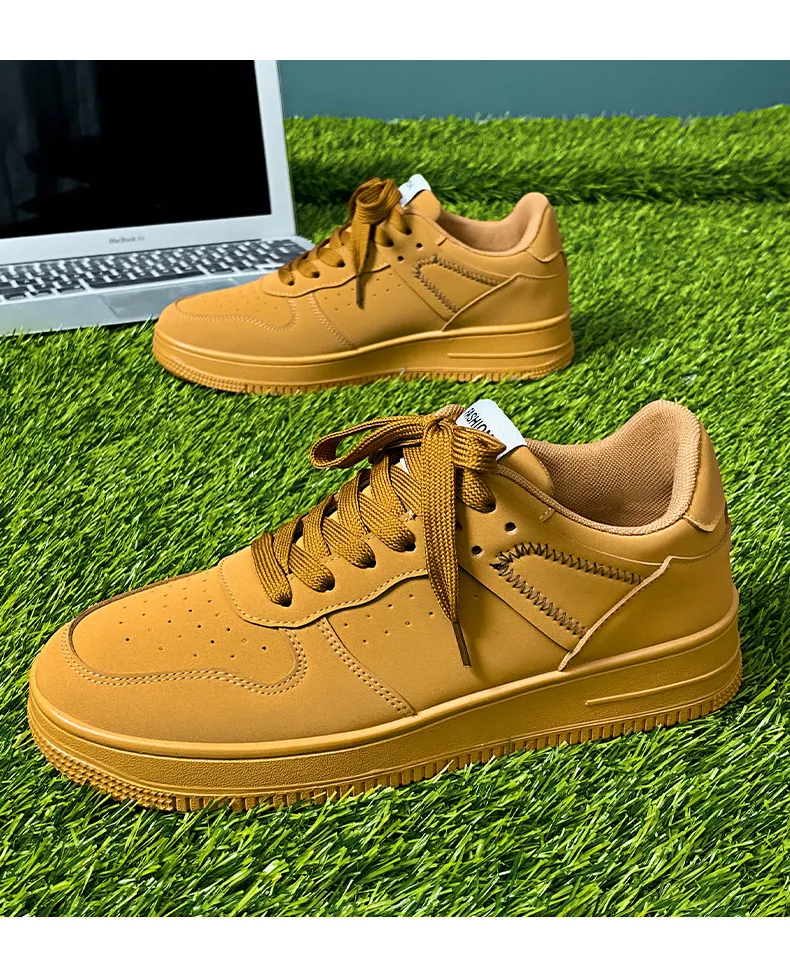 Men's Low-Top Sneakers - 2026 Spring Trendy Breathable White Casual Shoes for Students - Versatile Fashion Sneakers showcase 11