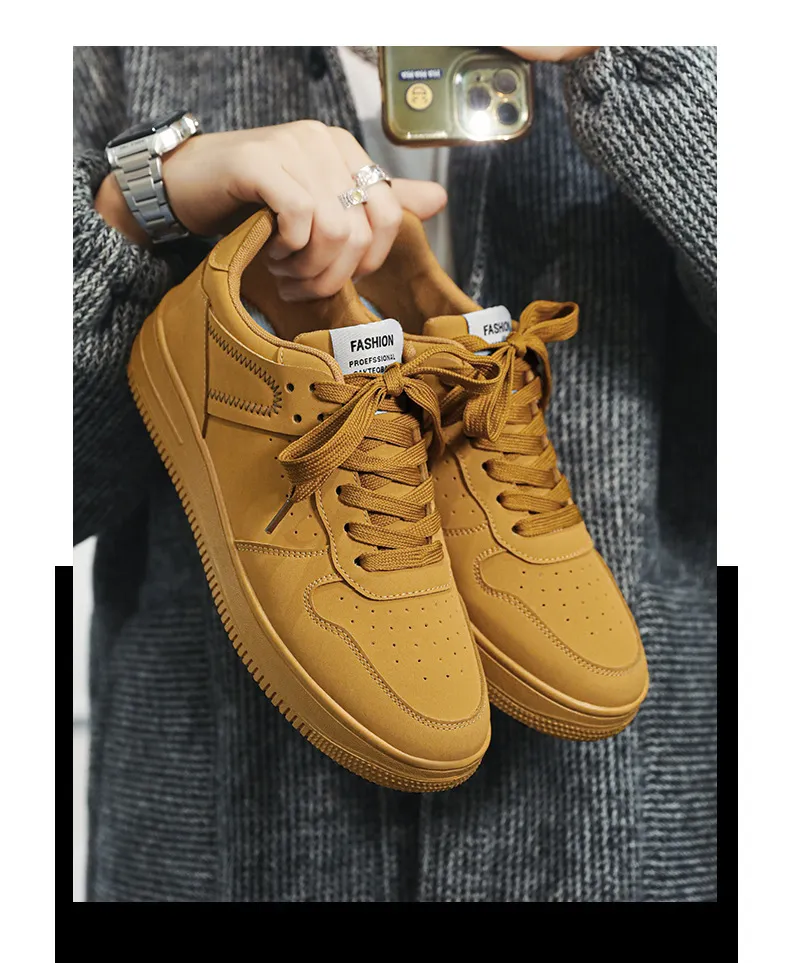 Men's Low-Top Sneakers - 2026 Spring Trendy Breathable White Casual Shoes for Students - Versatile Fashion Sneakers showcase 6