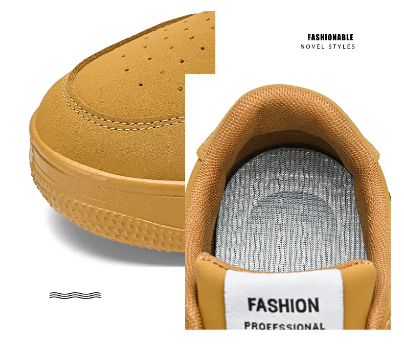 Men's Low-Top Sneakers - 2026 Spring Trendy Breathable White Casual Shoes for Students - Versatile Fashion Sneakers showcase 3
