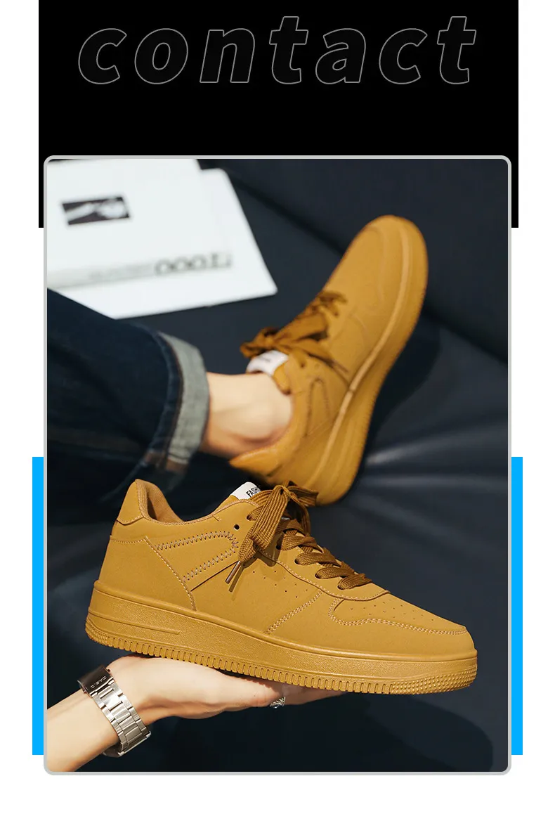 Men's Low-Top Sneakers - 2026 Spring Trendy Breathable White Casual Shoes for Students - Versatile Fashion Sneakers showcase 7