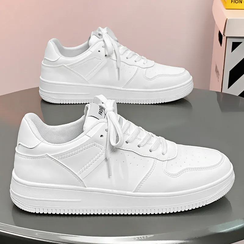 Men's Low-Top Sneakers - 2026 Spring Trendy Breathable White Casual Shoes for Students - Versatile Fashion Sneakers thumbnail 8