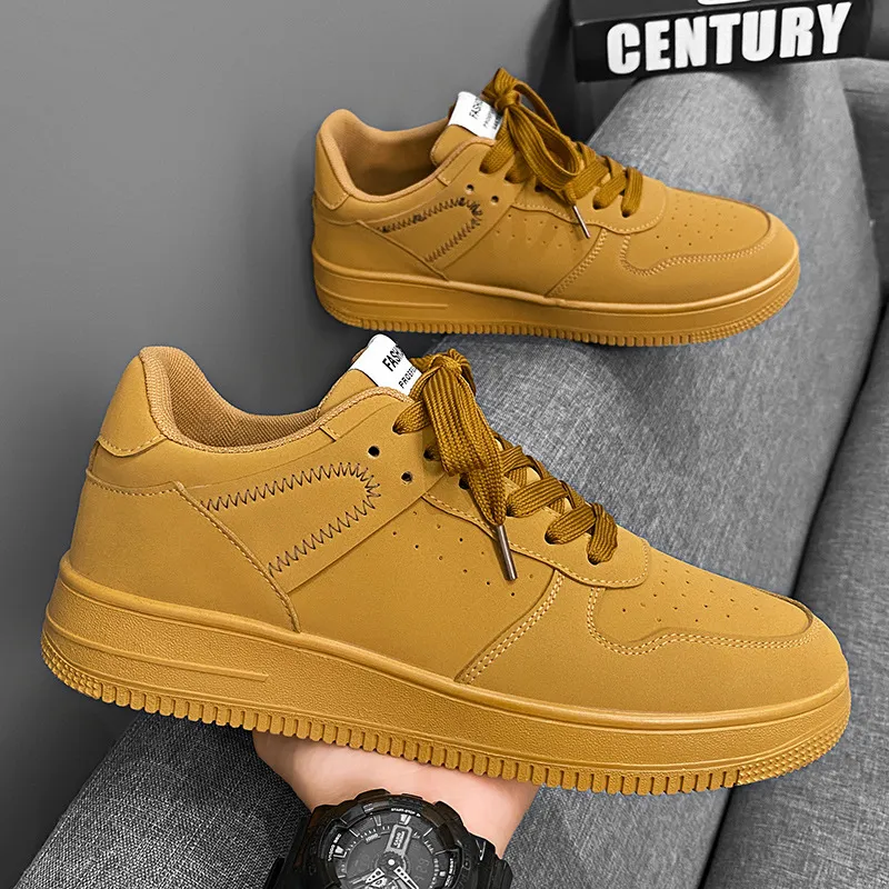 Men's Low-Top Sneakers - 2026 Spring Trendy Breathable White Casual Shoes for Students - Versatile Fashion Sneakers thumbnail 3