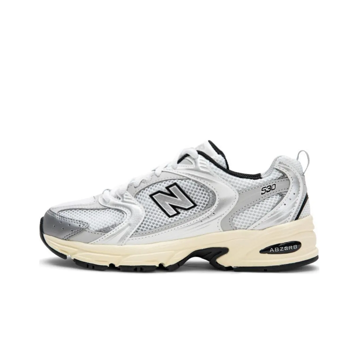 New Balance 530 Grey Silver White Sneakers - Unisex Original Mesh Dad Shoes - High-End Version, Couple Sports Casual Shoes thumbnail 10