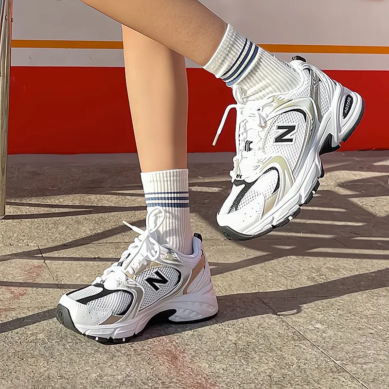New Balance 530 Grey Silver White Sneakers - Unisex Original Mesh Dad Shoes - High-End Version, Couple Sports Casual Shoes thumbnail 3