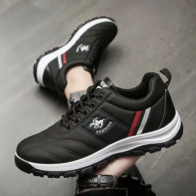 Men's Waterproof Running Shoes - Non-Slip Warm Sneakers for Autumn Winter - Versatile Casual Sports Footwear - National Trend Design thumbnail 7