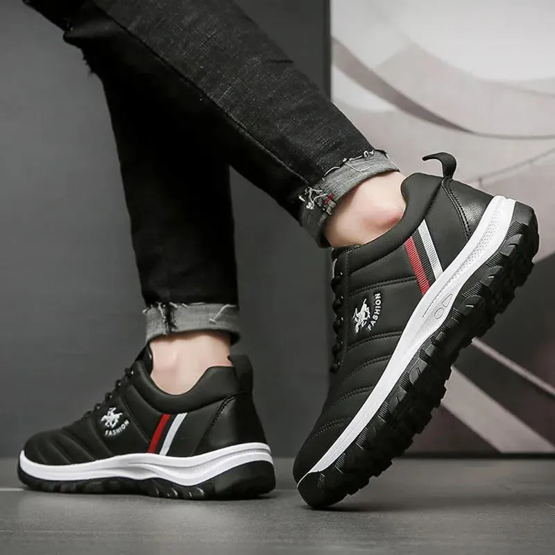 Men's Waterproof Running Shoes - Non-Slip Warm Sneakers for Autumn Winter - Versatile Casual Sports Footwear - National Trend Design thumbnail 2