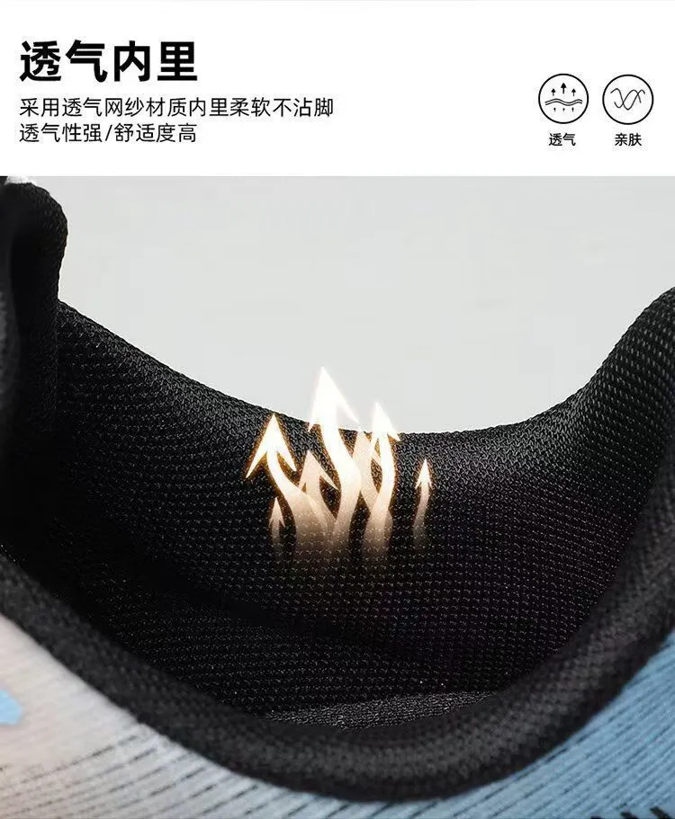 Men's Summer Mesh Sneakers Breathable Lightweight Running Shoes Soft Sole Anti-Slip Shock Absorption Casual Sports Shoes showcase 8