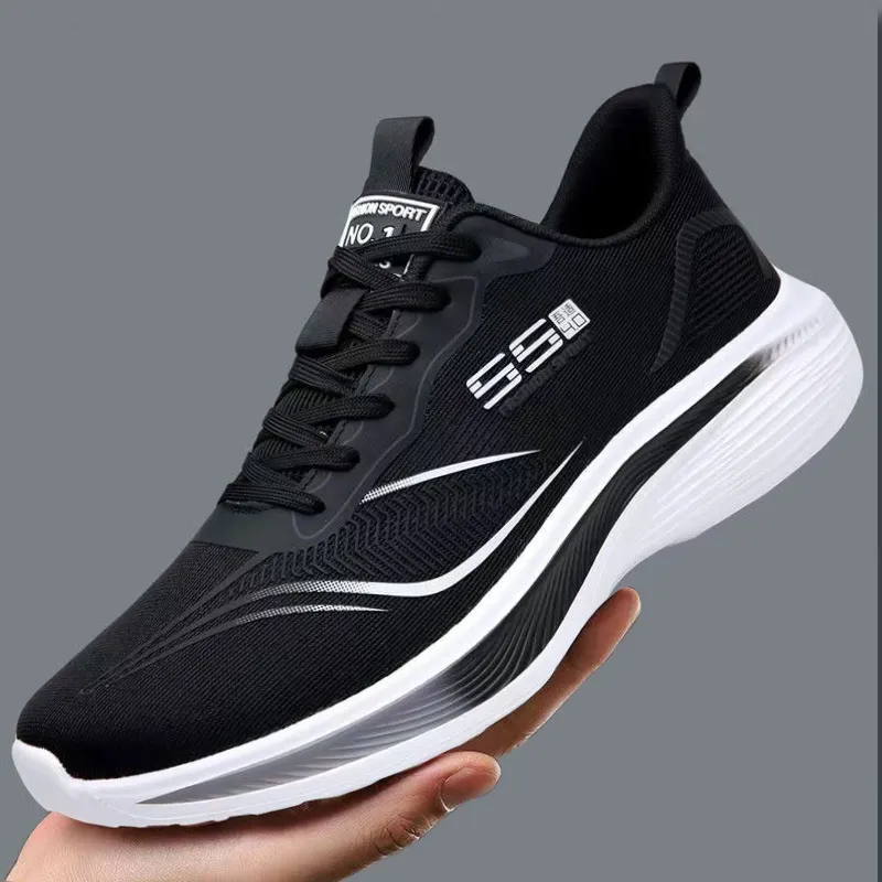 Men's Summer Mesh Sneakers Breathable Lightweight Running Shoes Soft Sole Anti-Slip Shock Absorption Casual Sports Shoes thumbnail 4