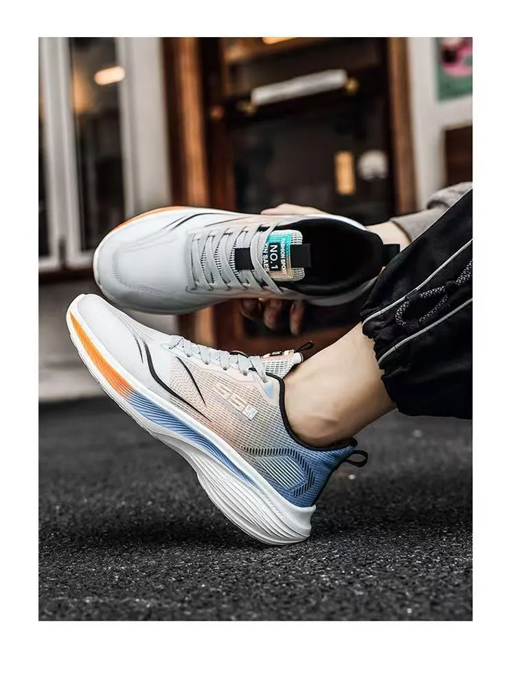 Men's Summer Mesh Sneakers Breathable Lightweight Running Shoes Soft Sole Anti-Slip Shock Absorption Casual Sports Shoes showcase 12