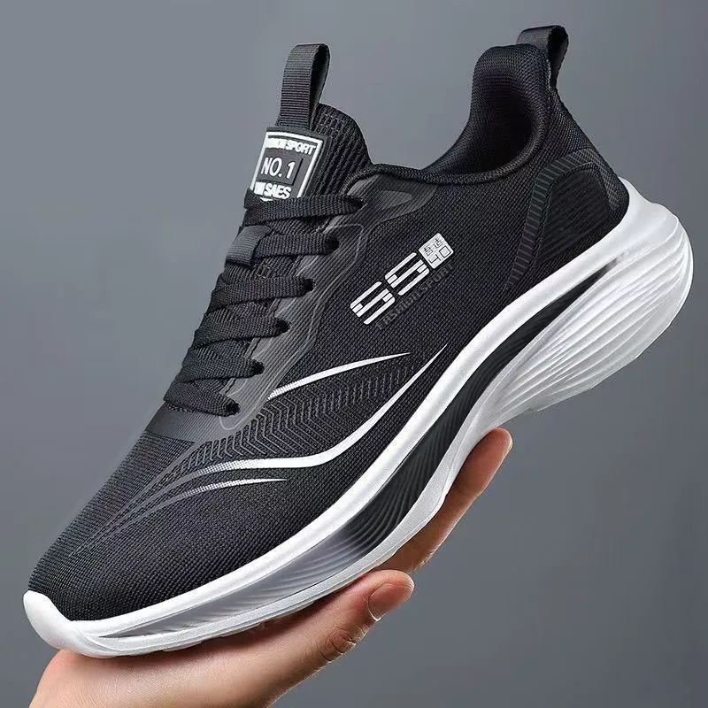 Men's Summer Mesh Sneakers Breathable Lightweight Running Shoes Soft Sole Anti-Slip Shock Absorption Casual Sports Shoes thumbnail 1