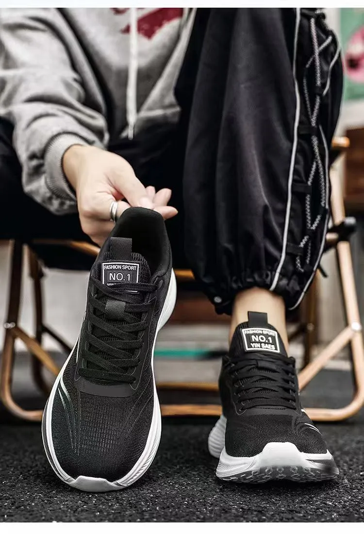 Men's Summer Mesh Sneakers Breathable Lightweight Running Shoes Soft Sole Anti-Slip Shock Absorption Casual Sports Shoes showcase 10