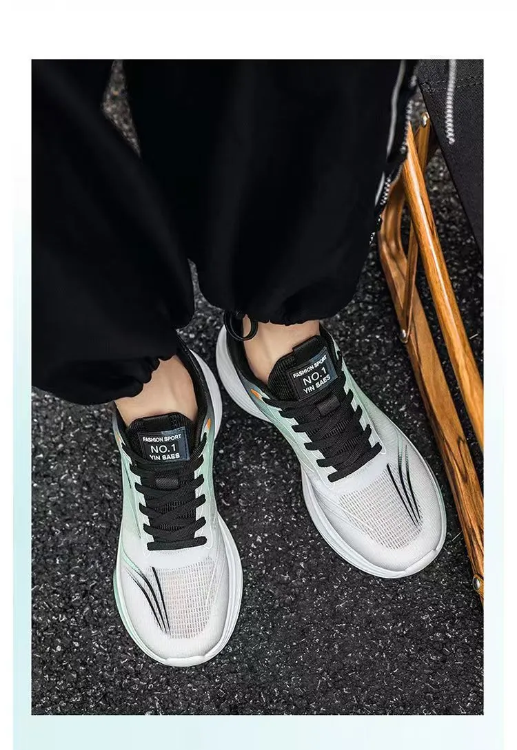 Men's Summer Mesh Sneakers Breathable Lightweight Running Shoes Soft Sole Anti-Slip Shock Absorption Casual Sports Shoes showcase 14