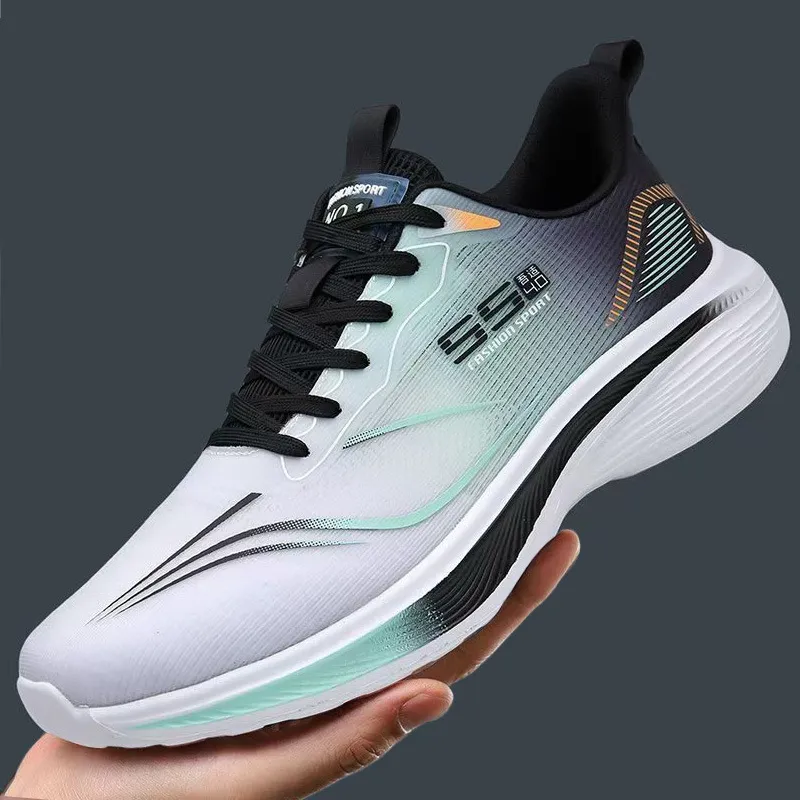 Men's Summer Mesh Sneakers Breathable Lightweight Running Shoes Soft Sole Anti-Slip Shock Absorption Casual Sports Shoes thumbnail 2