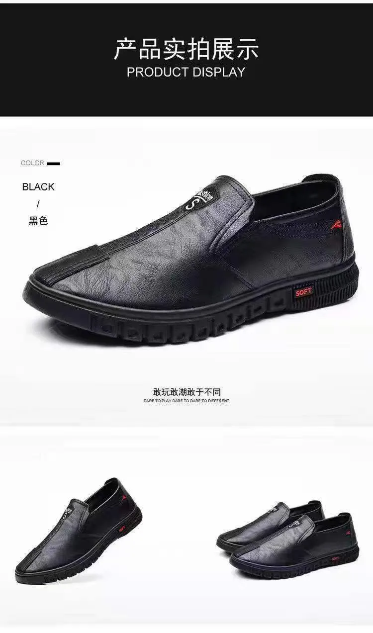 Men's Leather Business Shoes Summer 2026 Hot Selling Versatile Fashionable Casual Slip-Ons Odor-Free Wholesale showcase 15