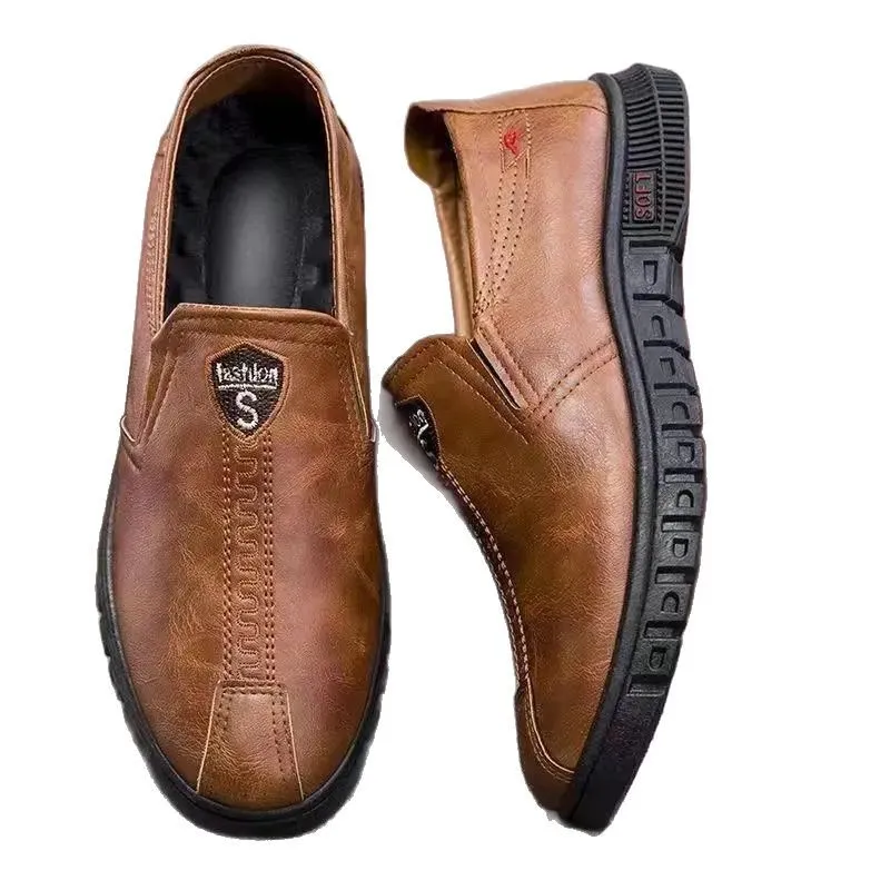Men's Leather Business Shoes Summer 2026 Hot Selling Versatile Fashionable Casual Slip-Ons Odor-Free Wholesale thumbnail 5