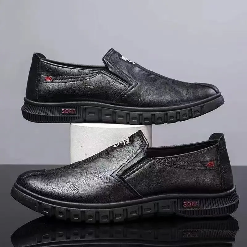 Men's Leather Business Shoes Summer 2026 Hot Selling Versatile Fashionable Casual Slip-Ons Odor-Free Wholesale thumbnail 2