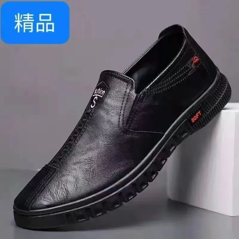 Men's Leather Business Shoes Summer 2026 Hot Selling Versatile Fashionable Casual Slip-Ons Odor-Free Wholesale thumbnail 4