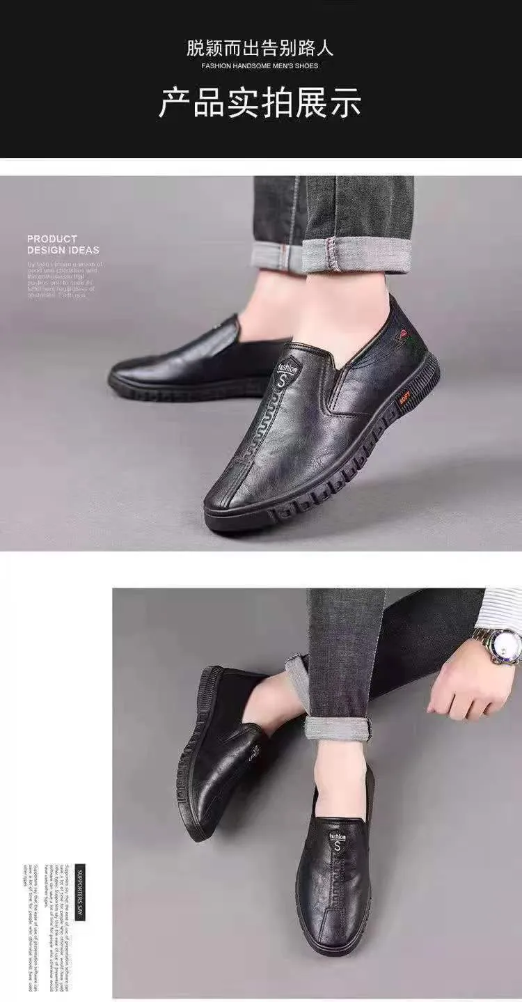 Men's Leather Business Shoes Summer 2026 Hot Selling Versatile Fashionable Casual Slip-Ons Odor-Free Wholesale showcase 10