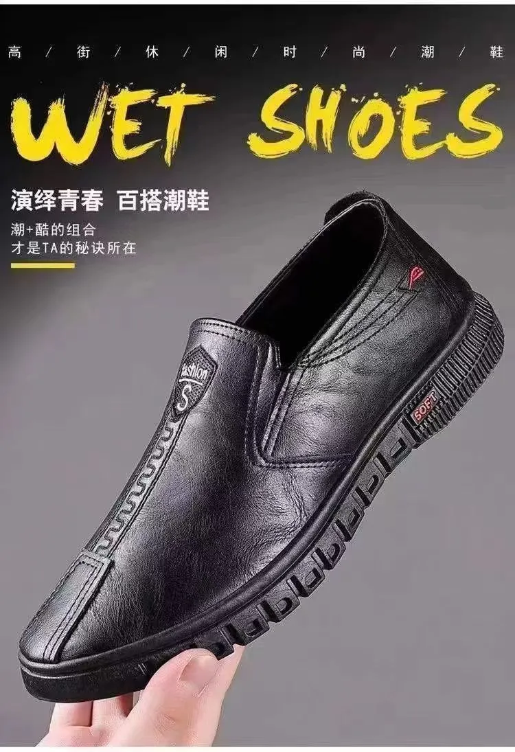 Men's Leather Business Shoes Summer 2026 Hot Selling Versatile Fashionable Casual Slip-Ons Odor-Free Wholesale showcase 13