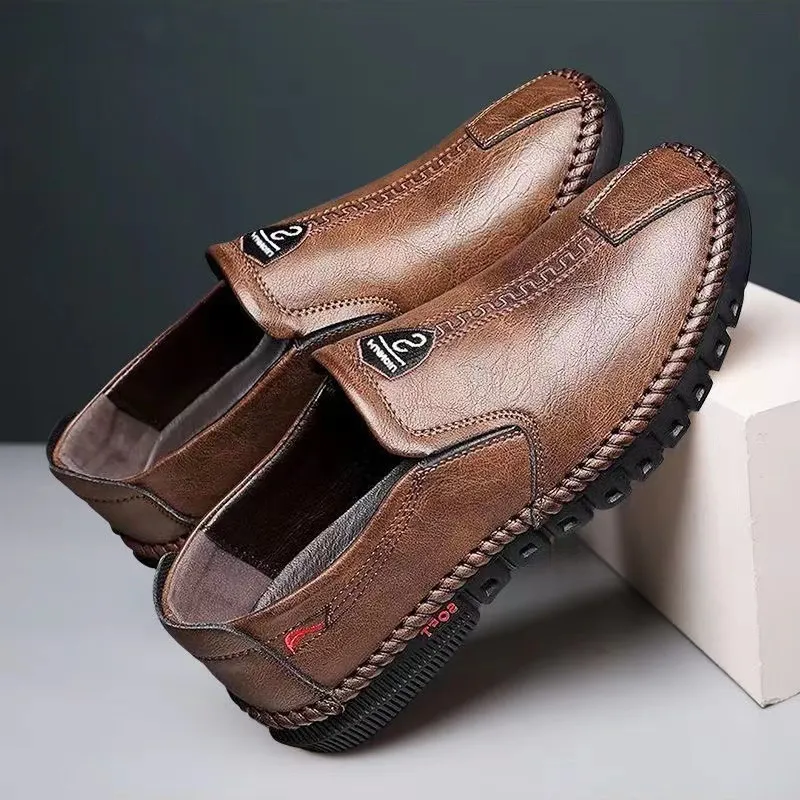 Men's Leather Business Shoes Summer 2026 Hot Selling Versatile Fashionable Casual Slip-Ons Odor-Free Wholesale thumbnail 7