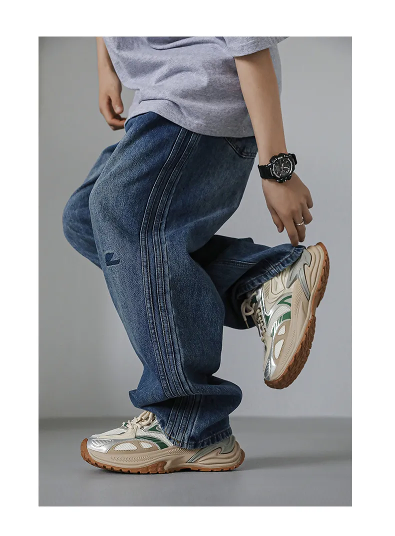 Men's Rattlesnake Dad Sneakers 2025 New Autumn Mesh Breathable Height Increasing Sports Casual Shoes Putian Style showcase 2