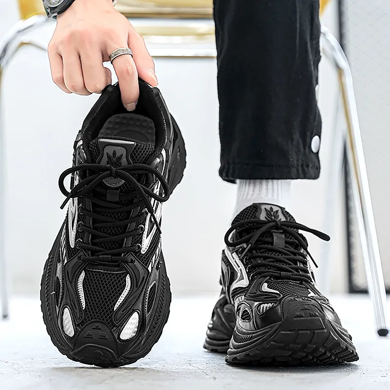 Men's Rattlesnake Dad Sneakers 2025 New Autumn Mesh Breathable Height Increasing Sports Casual Shoes Putian Style thumbnail 6