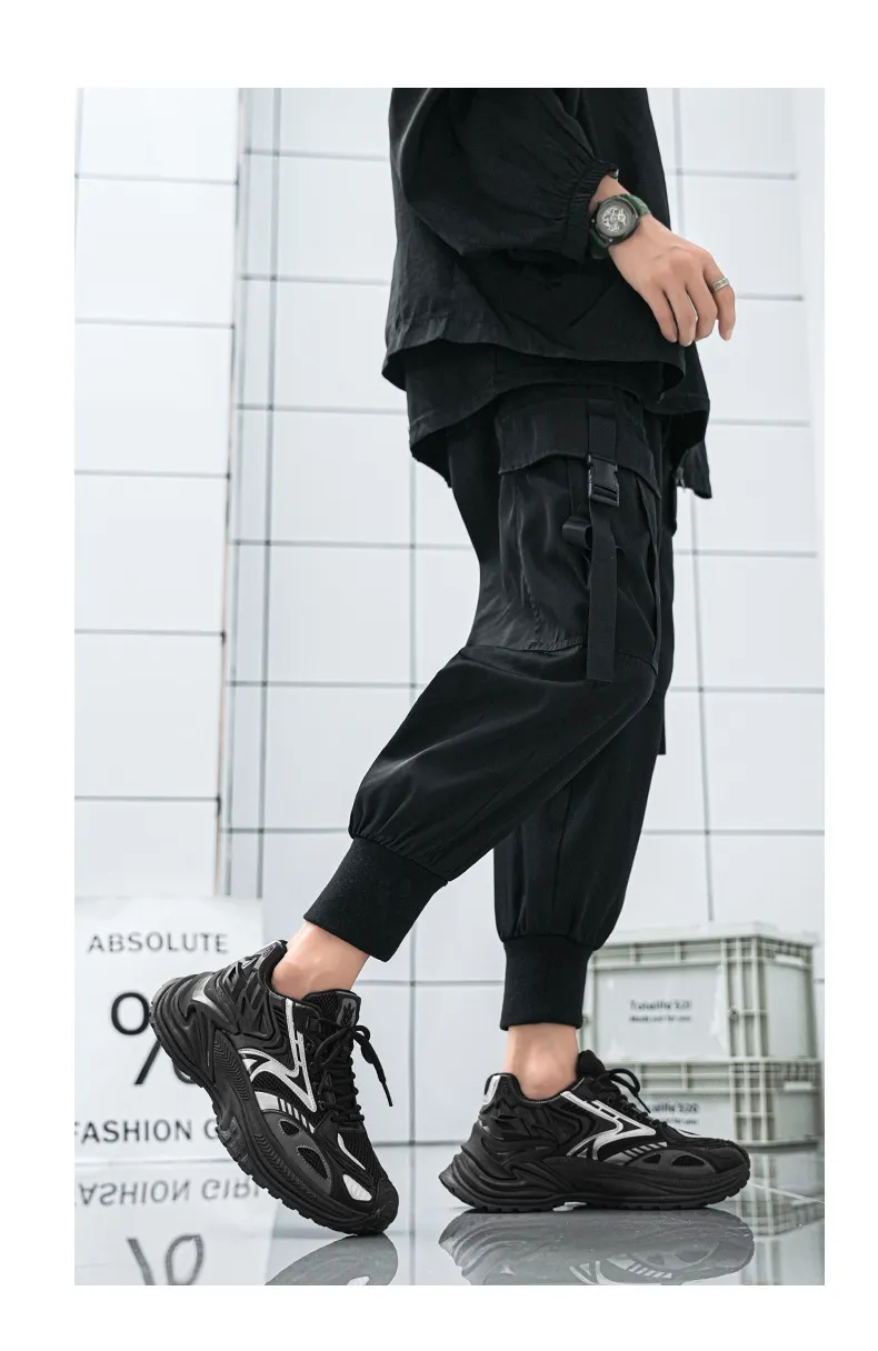 Men's Rattlesnake Dad Sneakers 2025 New Autumn Mesh Breathable Height Increasing Sports Casual Shoes Putian Style showcase 18
