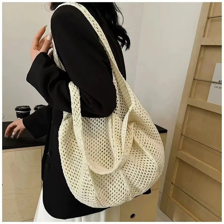 Women's Large Capacity Woven Straw Tote Bag - Versatile Shoulder Bag for Beach, Vacation, Commuting - 2024 Fashion showcase 16