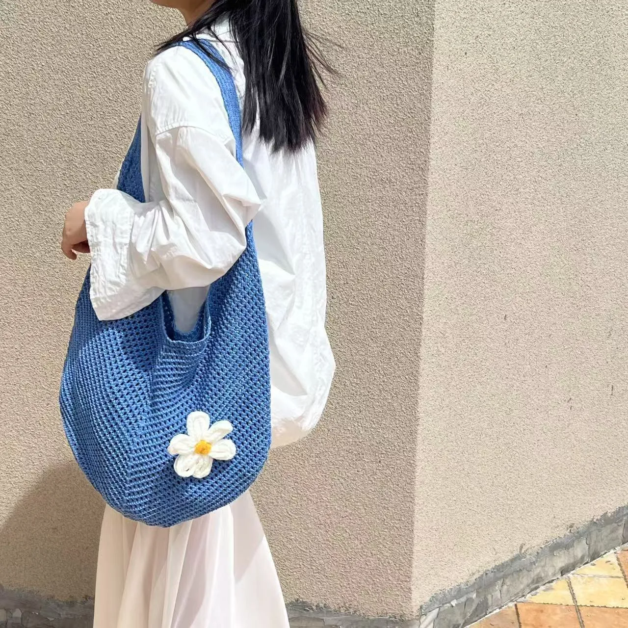 Large Floral - Blue