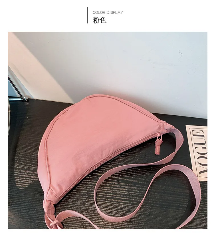 Women's Crossbody Dumpling Bag, Trendy Travel Shoulder Bag with Silk Floss Accent, Versatile All-Match Design, Spring 2024 Fashion thumbnail 6