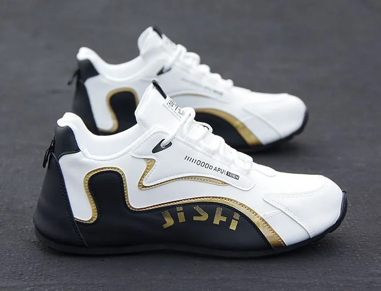 Men's Shoes Leather Top Waterproof Non-slip High-grade Travel Shoes Trendy All-match Autumn Men's Sports Casual Shoes Trendy Shoes showcase 1
