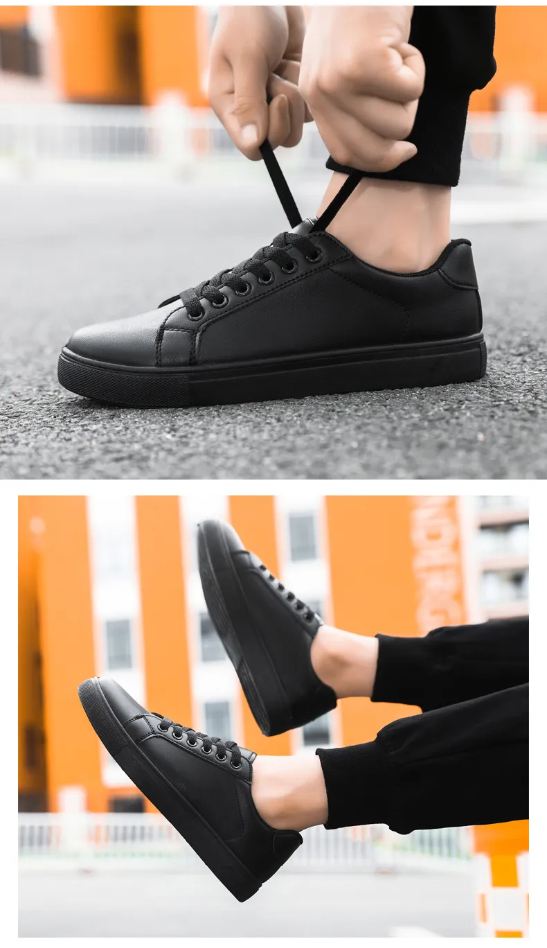 Men's White Sneakers - Korean Style Fashionable Casual Shoes - Trendy Versatile Large Size Soft Leather Footwear for Summer 2026 showcase 16