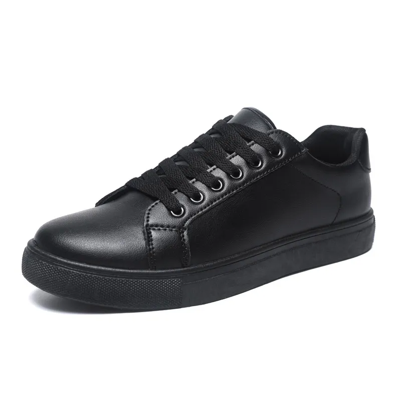 Men's White Sneakers - Korean Style Fashionable Casual Shoes - Trendy Versatile Large Size Soft Leather Footwear for Summer 2026 thumbnail 5