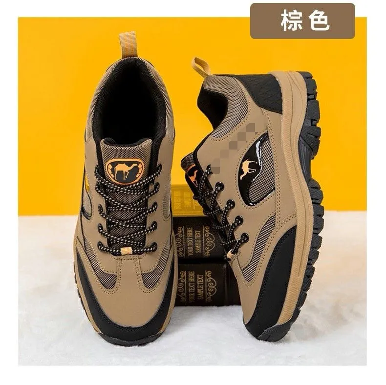 Men's Large Size Hiking Shoes Mesh Outdoor Workwear Fashion Casual Labor Protection Cross-Border Sneakers Breathable Lightweight Walking Trekking Trail Shoes showcase 7