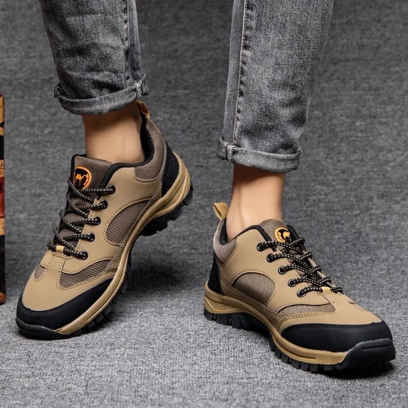 Men's Large Size Hiking Shoes Mesh Outdoor Workwear Fashion Casual Labor Protection Cross-Border Sneakers Breathable Lightweight Walking Trekking Trail Shoes thumbnail 4
