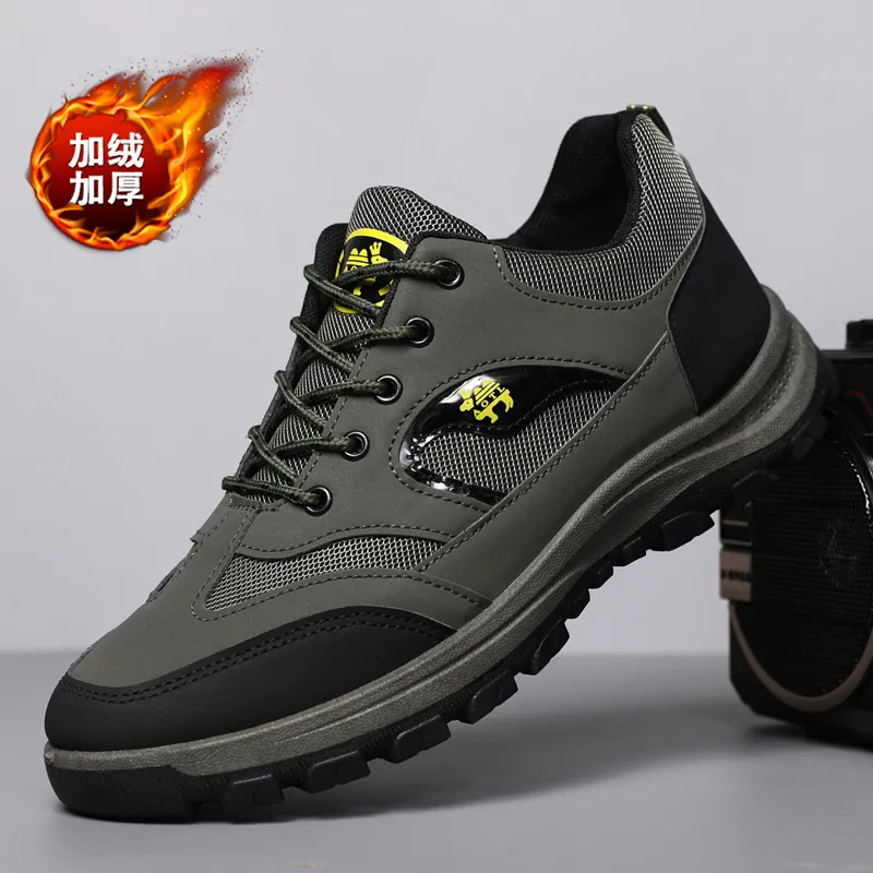 Men's Large Size Hiking Shoes Mesh Outdoor Workwear Fashion Casual Labor Protection Cross-Border Sneakers Breathable Lightweight Walking Trekking Trail Shoes thumbnail 6