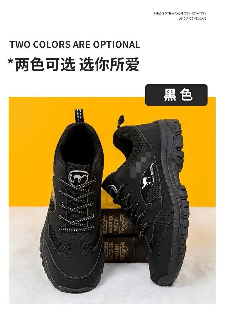 Men's Large Size Hiking Shoes Mesh Outdoor Workwear Fashion Casual Labor Protection Cross-Border Sneakers Breathable Lightweight Walking Trekking Trail Shoes showcase 6