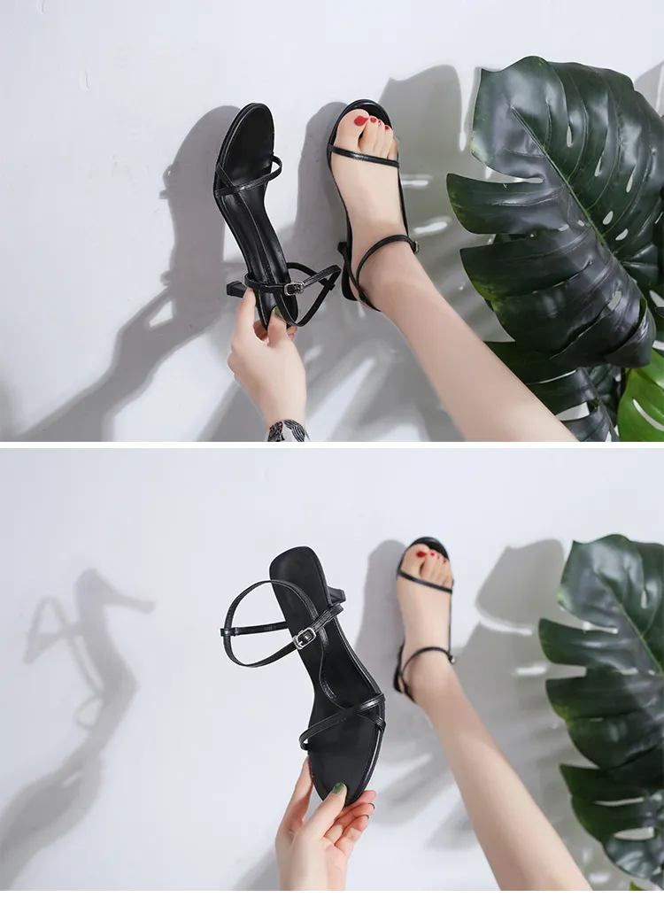Women's High Heel Sandals - 2024 Summer Fashion Open Toe Buckle Strap Korean Style Party Wedding Shoes for Women showcase 9