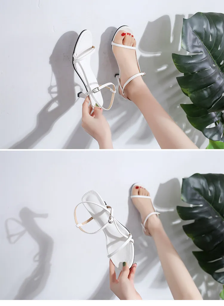 Women's High Heel Sandals - 2024 Summer Fashion Open Toe Buckle Strap Korean Style Party Wedding Shoes for Women showcase 7