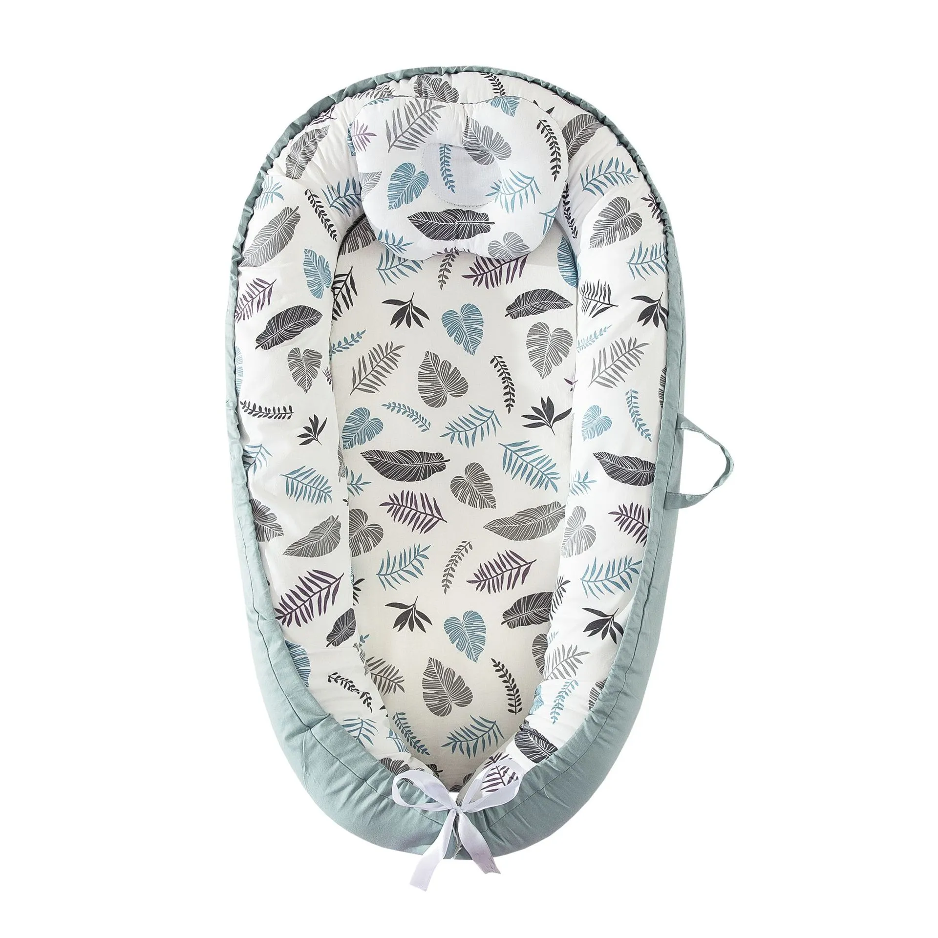 Portable Baby Bed with Removable Washable Cover - Anti-Pressure, Foldable Travel Nest for Infants and Toddlers - Bionic Design with Pillow thumbnail 5