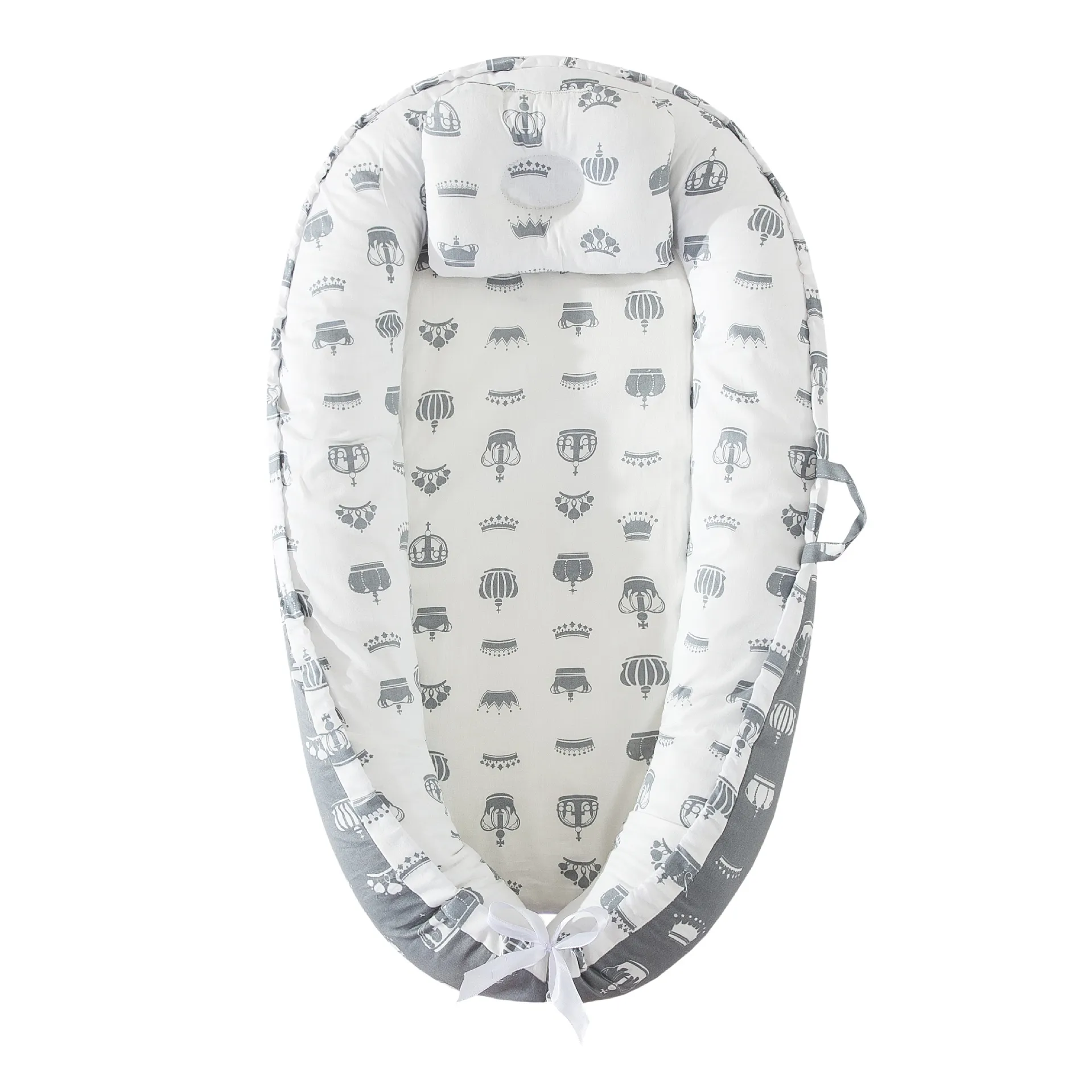 Portable Baby Bed with Removable Washable Cover - Anti-Pressure, Foldable Travel Nest for Infants and Toddlers - Bionic Design with Pillow thumbnail 10