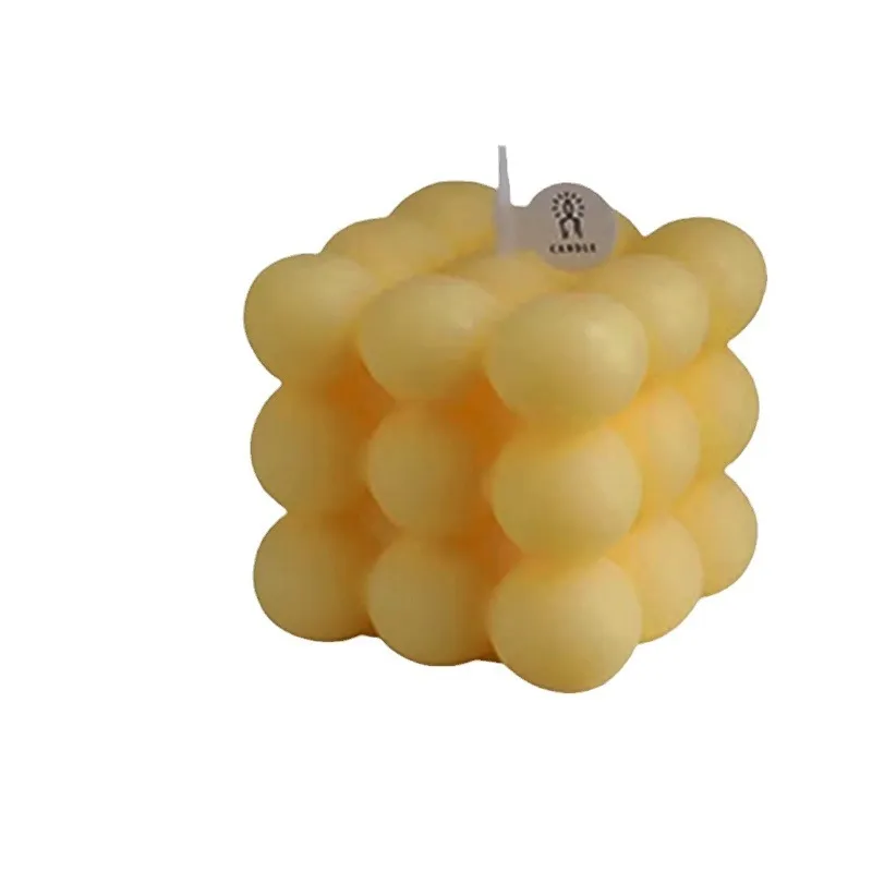 Rubik's Cube Scented Soy Wax Candle - Unique Souvenir Gift for Weddings, Bridesmaids, Groomsmen - High-End Decorative Ornament for Home Decor thumbnail 5