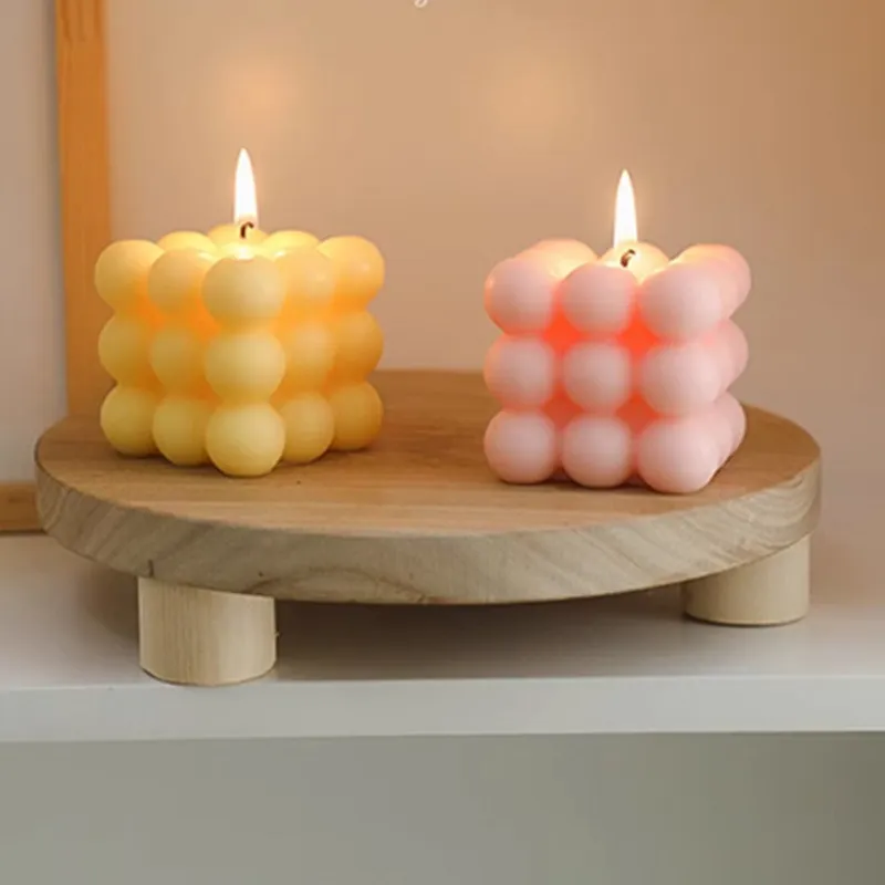 Rubik's Cube Scented Soy Wax Candle - Unique Souvenir Gift for Weddings, Bridesmaids, Groomsmen - High-End Decorative Ornament for Home Decor thumbnail 4