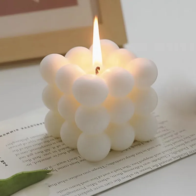 Rubik's Cube Scented Soy Wax Candle - Unique Souvenir Gift for Weddings, Bridesmaids, Groomsmen - High-End Decorative Ornament for Home Decor thumbnail 7