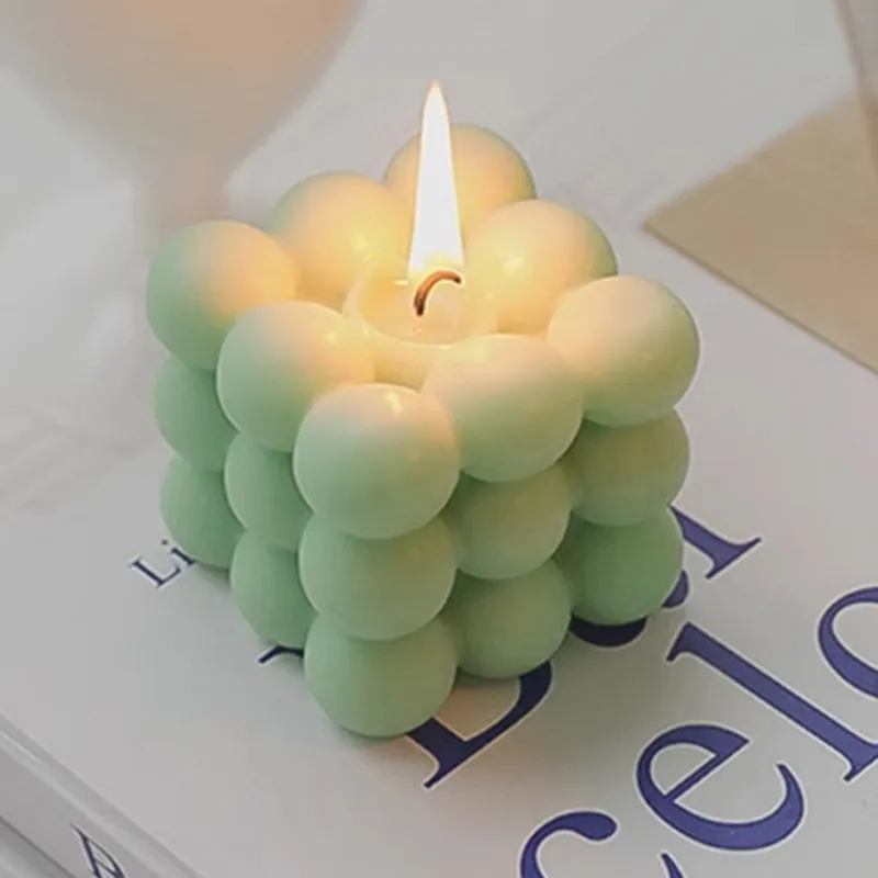 Rubik's Cube Scented Soy Wax Candle - Unique Souvenir Gift for Weddings, Bridesmaids, Groomsmen - High-End Decorative Ornament for Home Decor thumbnail 10