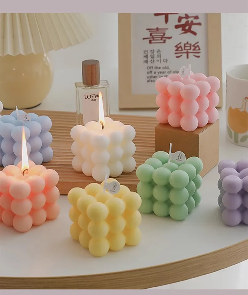 Rubik's Cube Scented Soy Wax Candle - Unique Souvenir Gift for Weddings, Bridesmaids, Groomsmen - High-End Decorative Ornament for Home Decor showcase 12