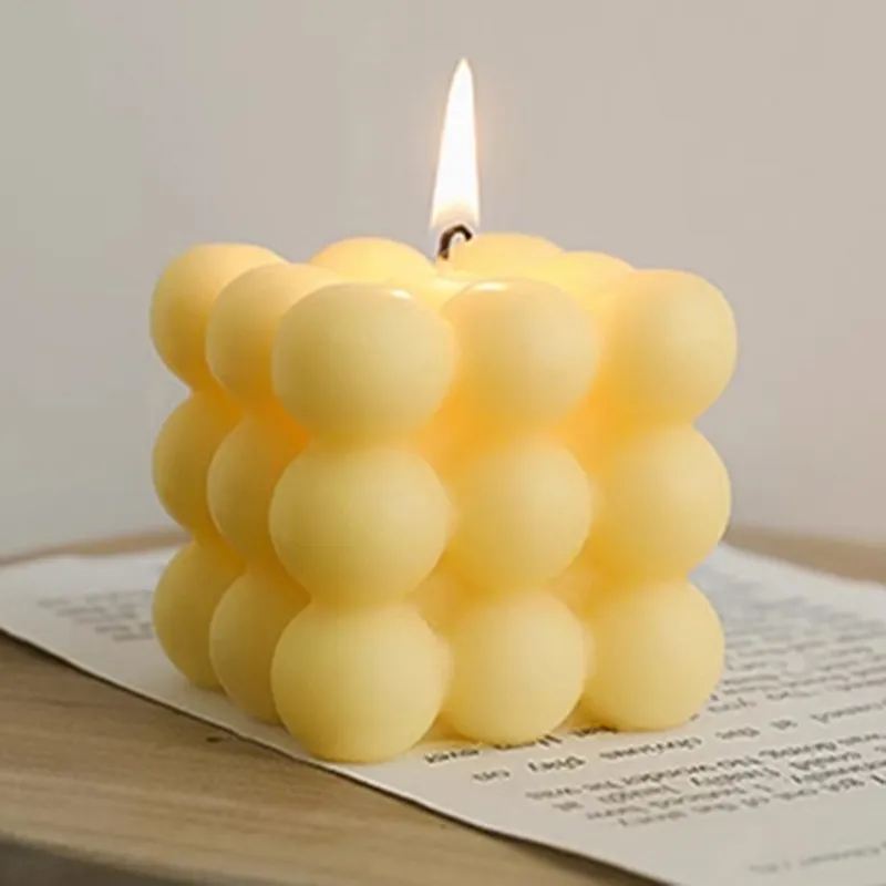 Rubik's Cube Scented Soy Wax Candle - Unique Souvenir Gift for Weddings, Bridesmaids, Groomsmen - High-End Decorative Ornament for Home Decor thumbnail 6