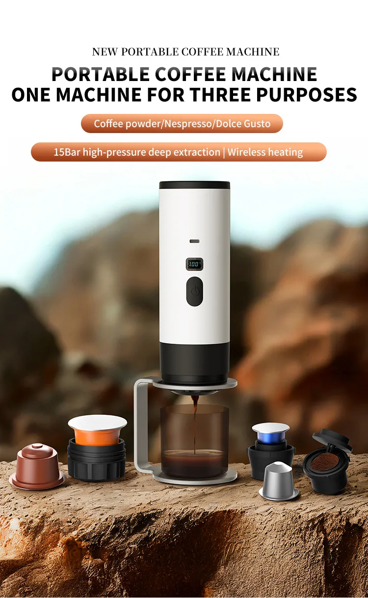 Portable Espresso Coffee Maker Machine - Mini Electric Capsule Coffee Machine for Home, Office, Travel - Compatible with Nespresso Capsules showcase 2