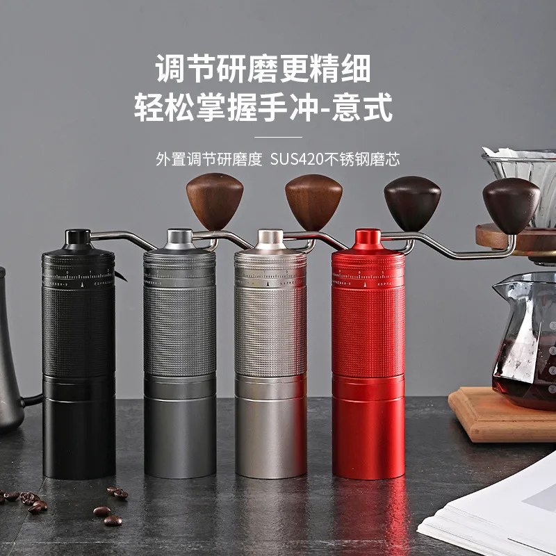 Manual Coffee Grinder with Large Blade and Steel Core - Hand Crank Mill for Fresh Coffee Beans - Portable Coffee Grinder for Home Use thumbnail 3