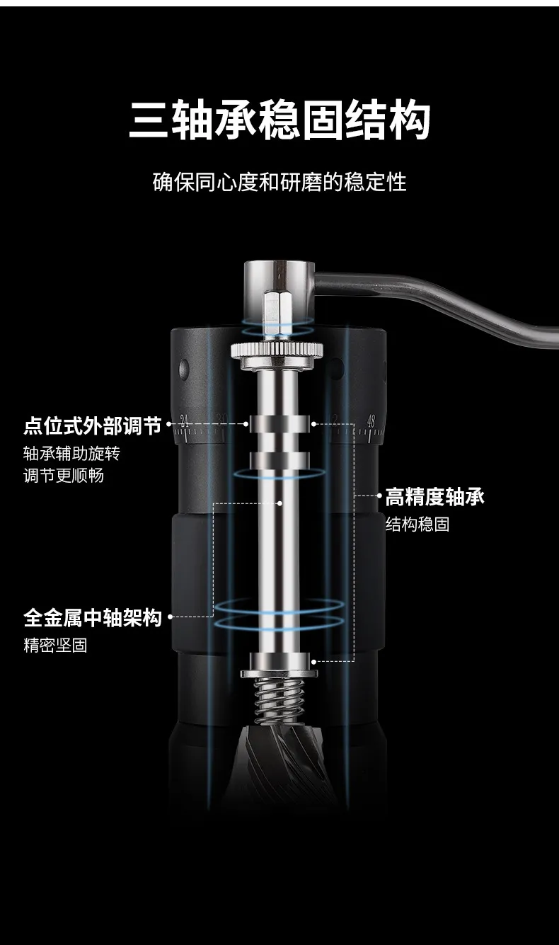 Manual Coffee Grinder with Large Blade and Steel Core - Hand Crank Mill for Fresh Coffee Beans - Portable Coffee Grinder for Home Use showcase 17